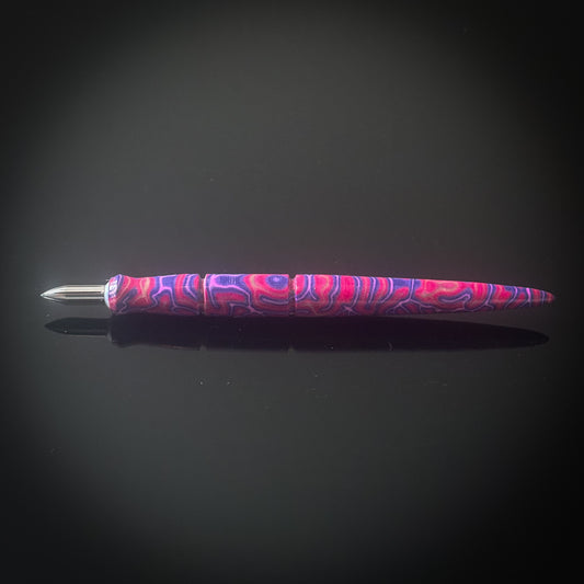 Pink and Blue CrazyFiber Contoured Nib Holder