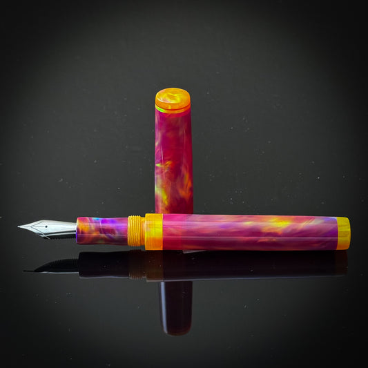 Cherry Red OPAREX with Sunset Yellow Accents Westwood Model -Jowo Nib