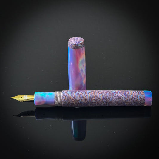 Dreamy Violet OPAREX and Violet CrazyFiber  Arlington Model -Jowo Nib