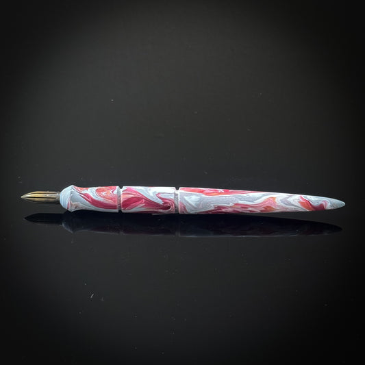 Inca Rose Contoured Nib Holder Low Lustre Finish