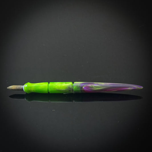 Purple and Green Contoured Nib Holder