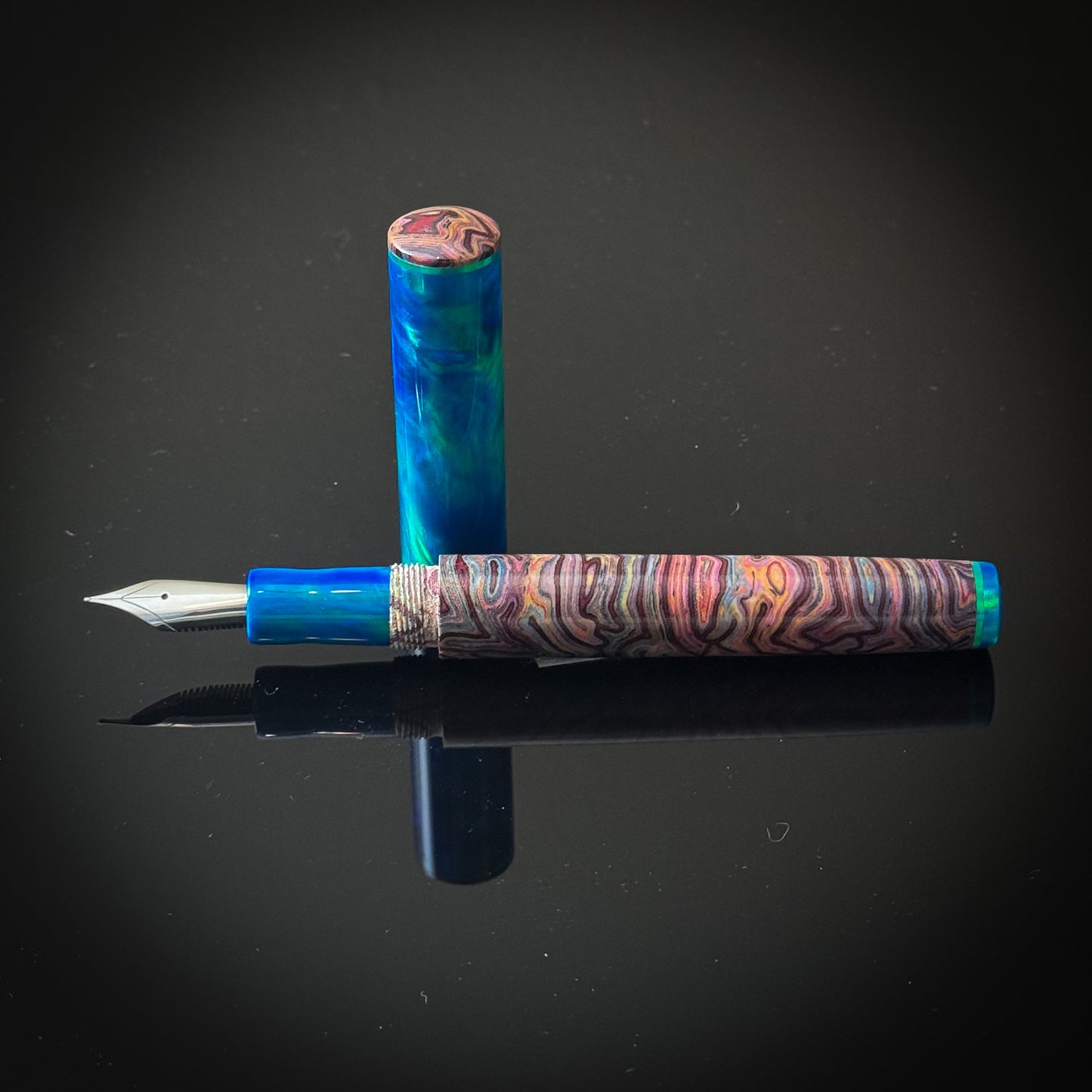 Peacock Green OPAREX and CrazyFiber Westwood Model with Moon Green Accents -Jowo Nib