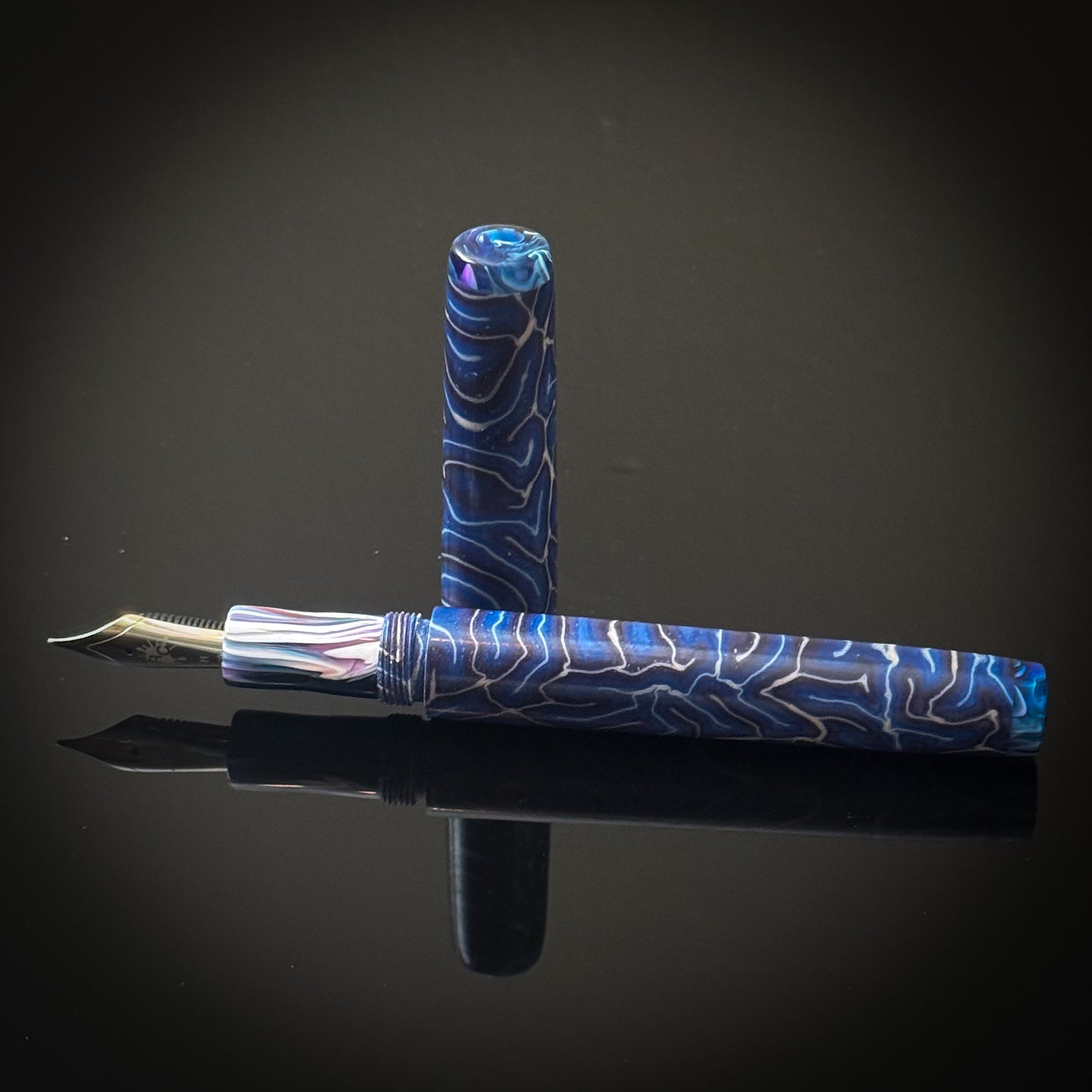 Blue Tones CrazyFiber Westwood Model - Jowo Nib