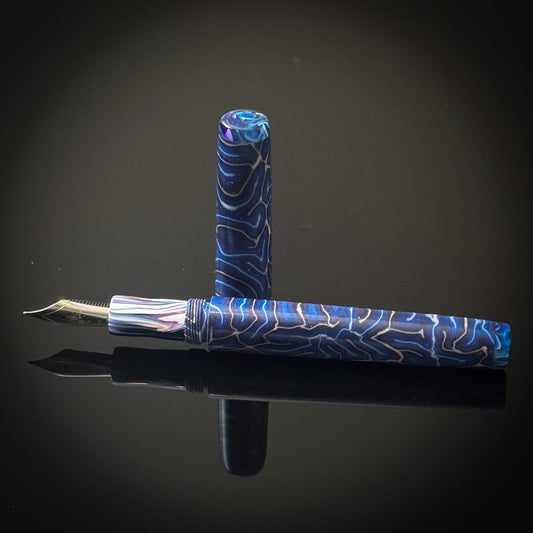 Blue Tones CrazyFiber Westwood Model - Jowo Nib
