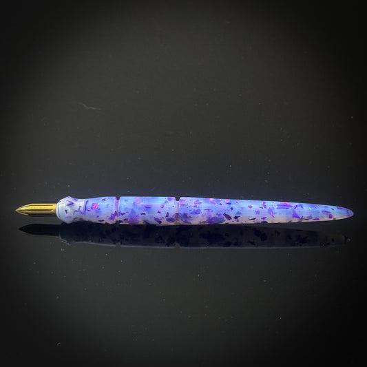Periwinkle Sparkle Contoured Nib Holder