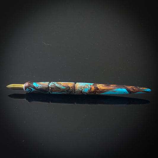 Acadian Driftwood Contoured Nib Holder -Semi Gloss Finish