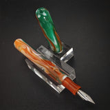 Orange, Green and White Elliott Model  -  Jowo Nib