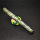 Olive, Green and White Diamondcast Westwood Model with Ink Window. Bock Nib